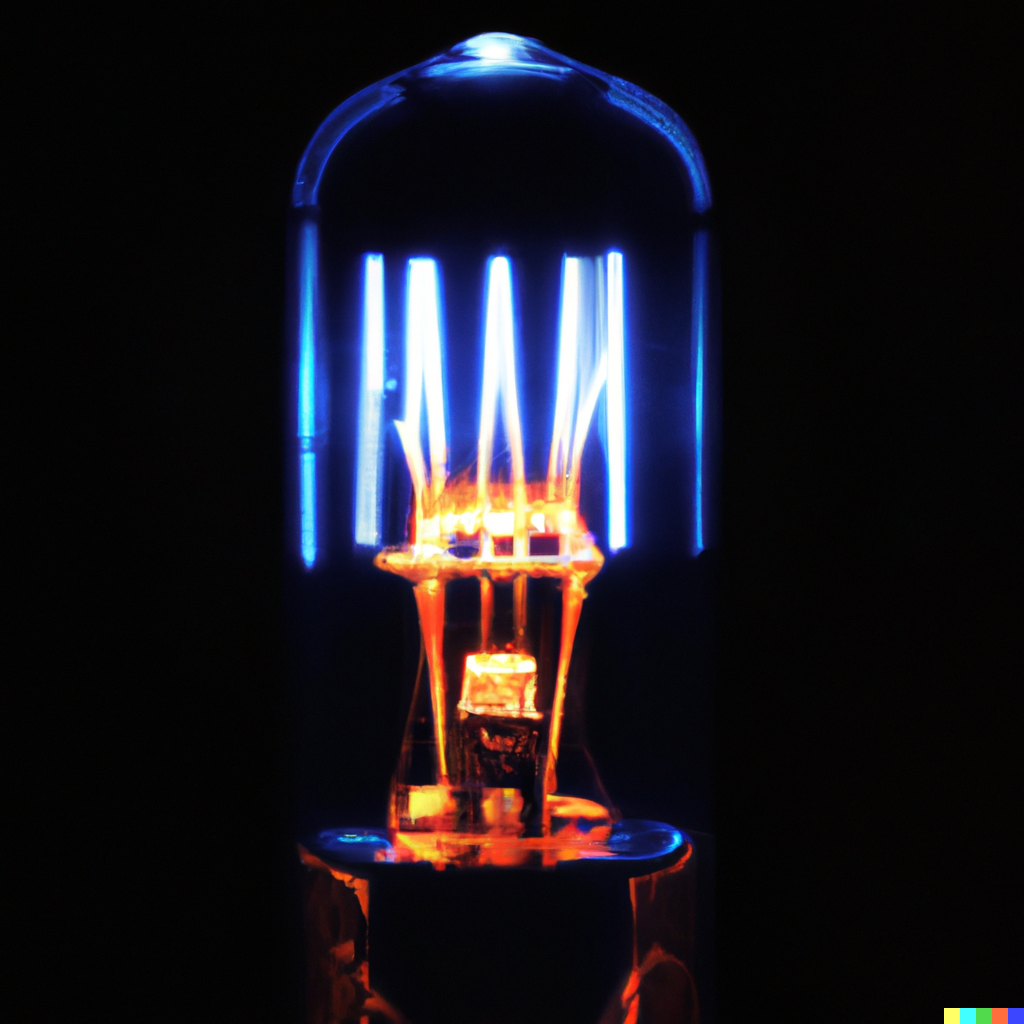Glowing tubes
