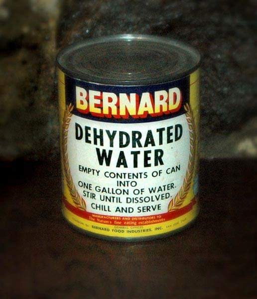 Dehydrated water