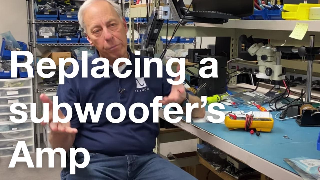 Replacing a subwoofer's amp