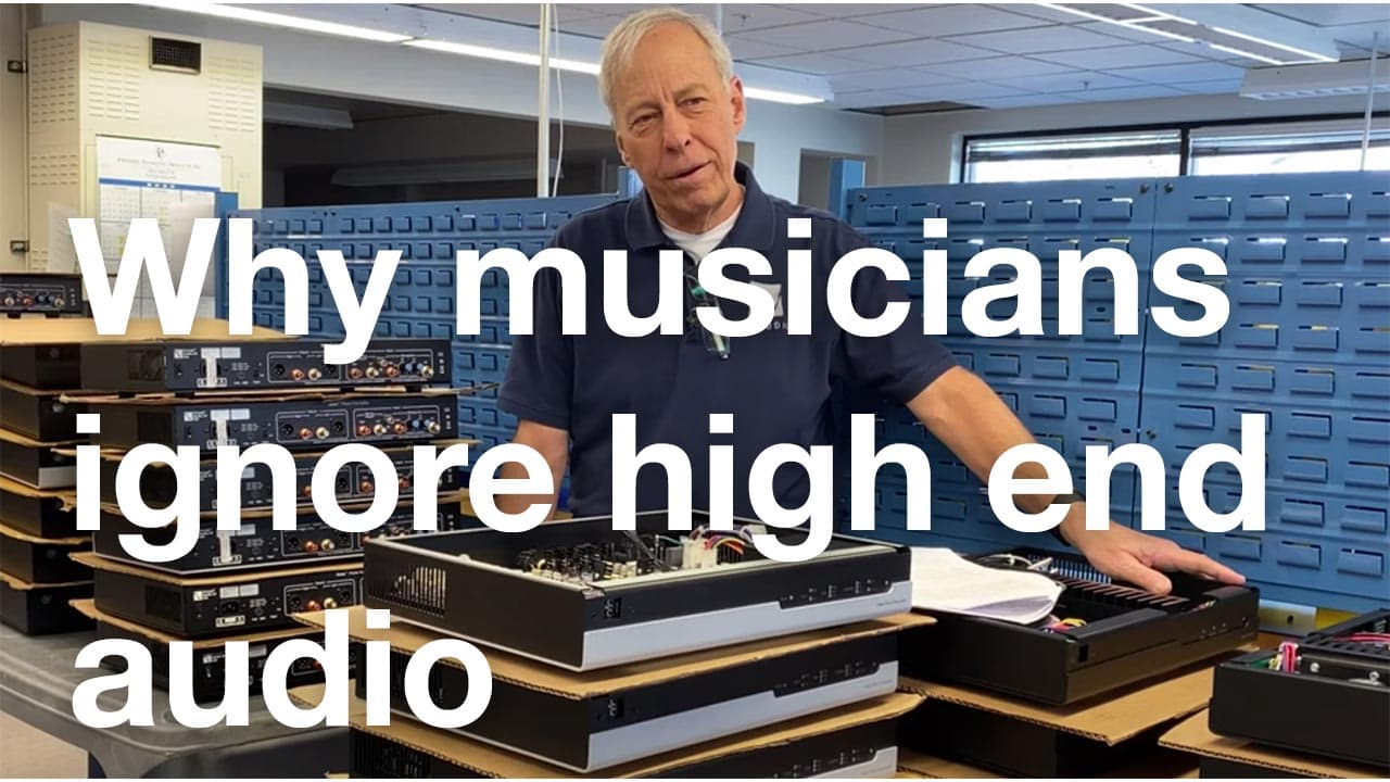 Why musicians ignore high end audio