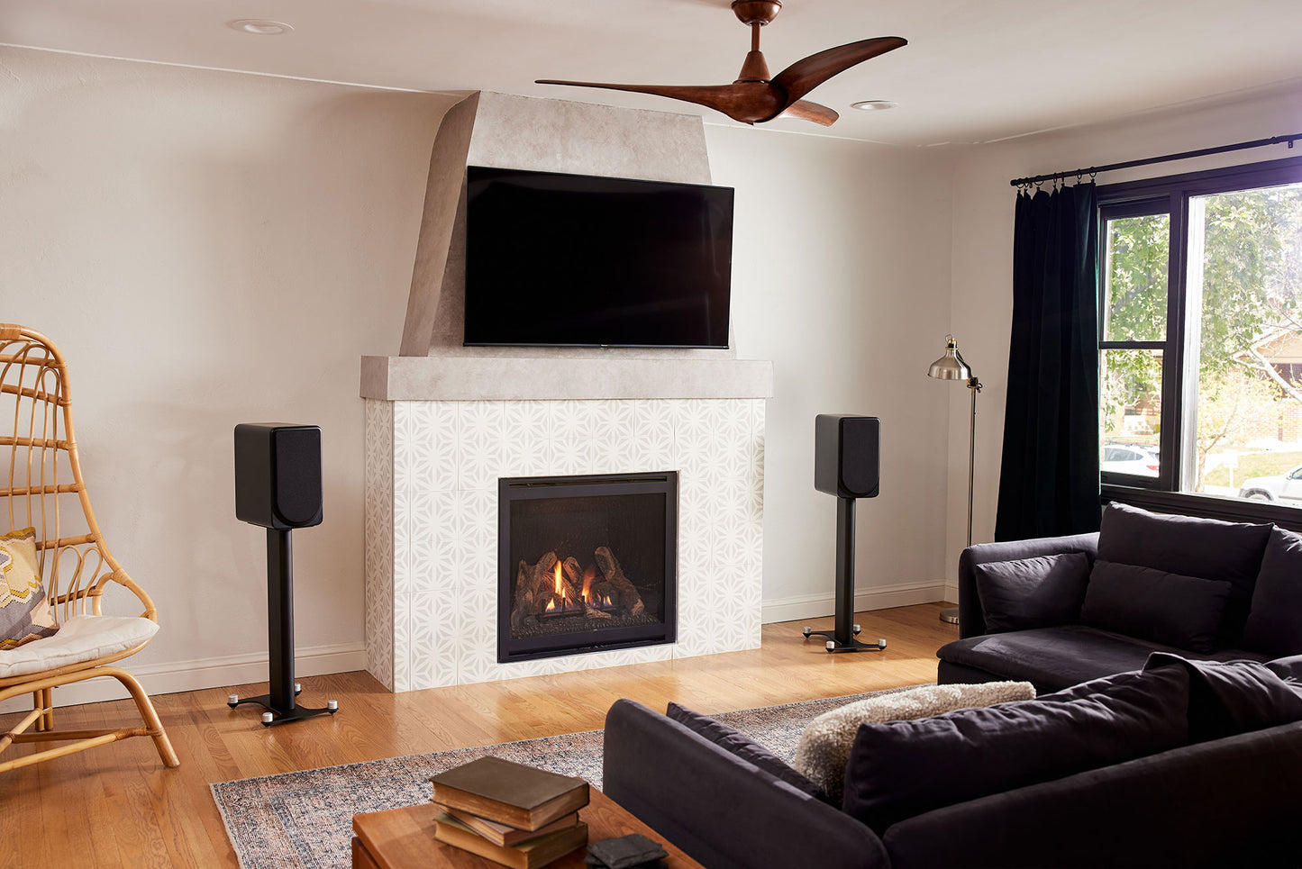Satin Black Pair Without Stands
