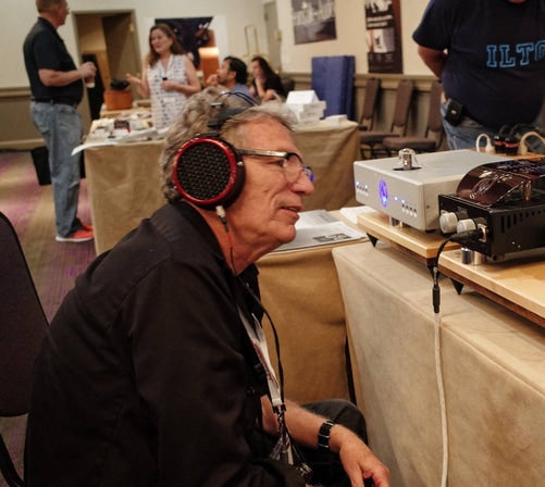Stereophile's Herb Reichert blissed out to the Dans: Dan Clark's Mr. Speakers Ether headphones and Dan Wright's ModWright Tryst headphone amp.