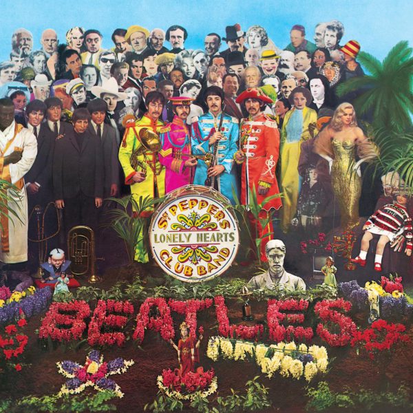 The Beatles, Sgt. Pepper's Lonely Hearts Club Band, album cover.