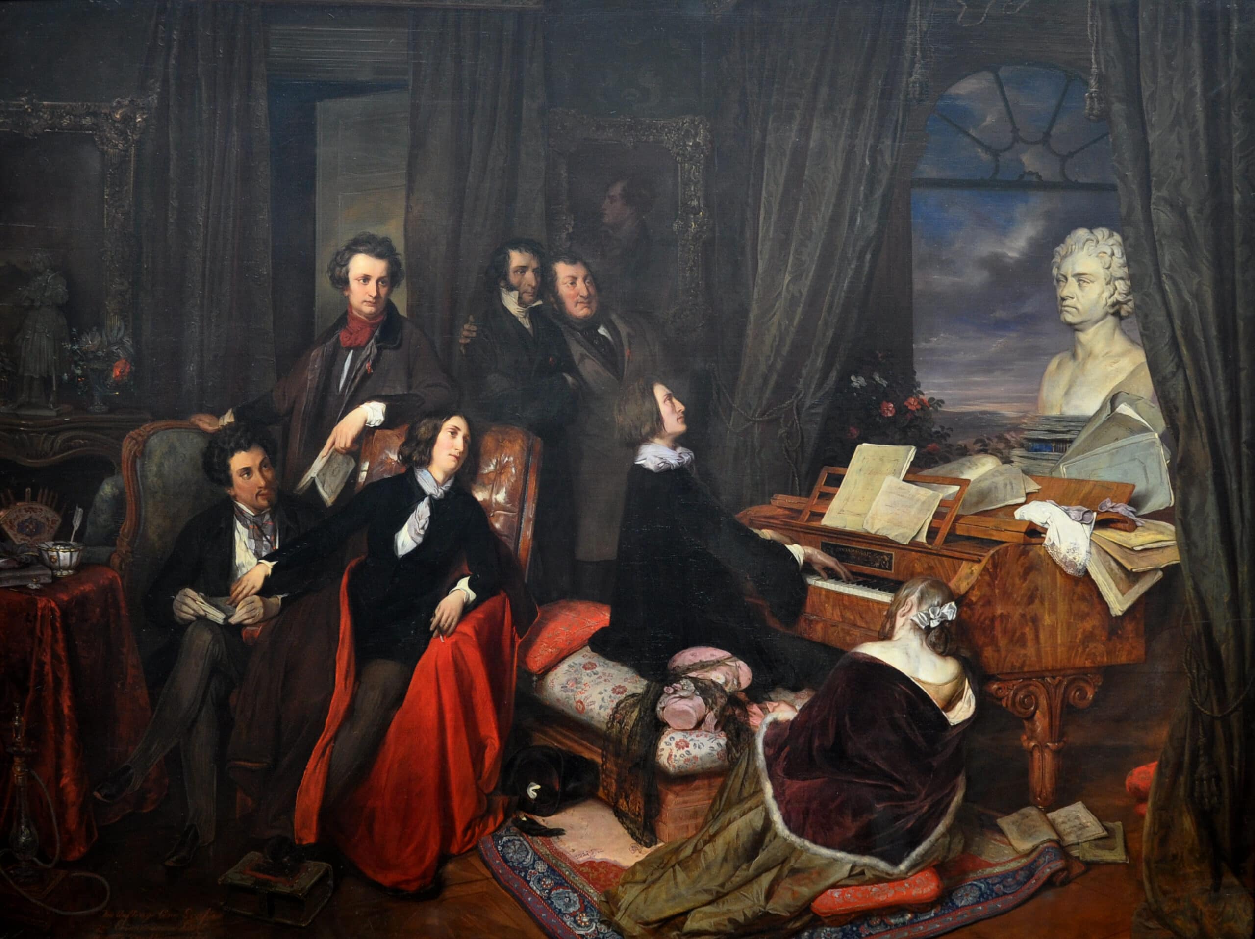 Lizst at the Piano, by Josef Danhauser.