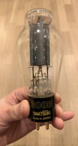 A defunct 300B: a reminder of the dangers of using inappropriate passive components.