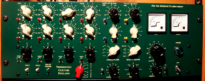 Our custom-made Thermionic Culture Green Fat Bustard vacuum tube summing mixer.