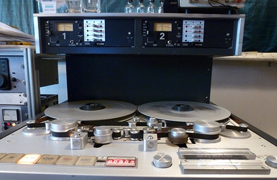 Studer A80 preview head tape machine, in 1/2” configuration. Photo courtesy of Paul Gold.