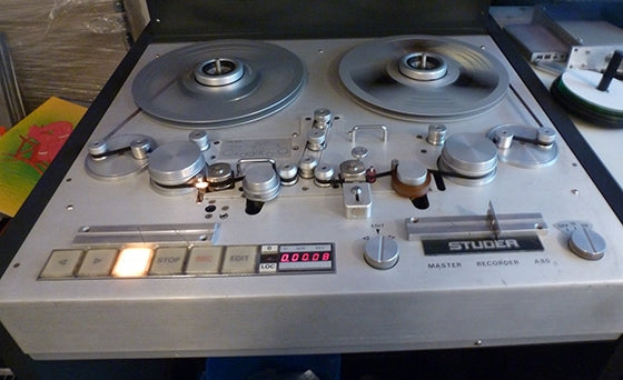 The preview head version of the Studer A80, here in 1/4-inch format. Photo courtesy of Paul Gold, Salt Mastering.