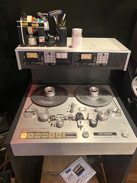 The Studer A80 preview-head tape machine.