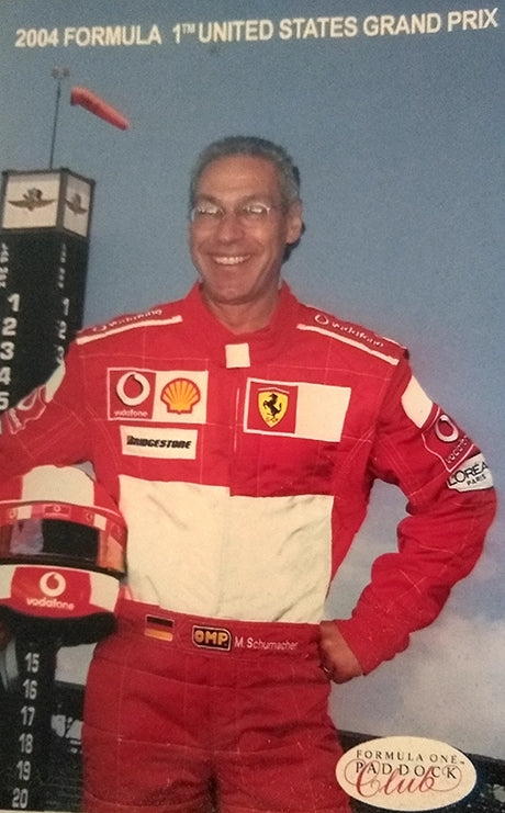 Built for speed: Ken Sander at the 2004 Formula 1 United States Grand Prix.