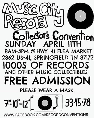 Record collectors' convention poster.