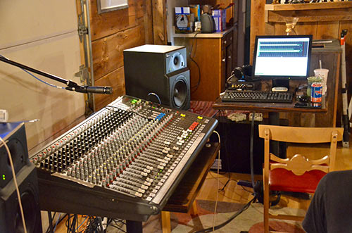 The Sonoma remote recording and monitoring setup at Vernon Barn.