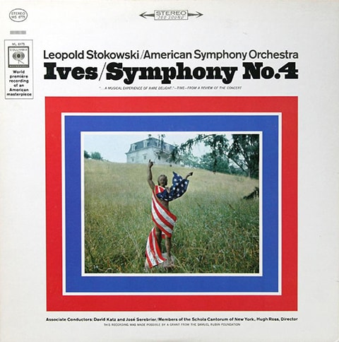 Ives Symphony No. 4/Stokowski/American Symphony Orchestra album cover.