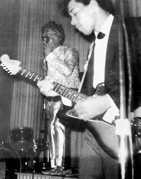 Little Richard and Jimi Hendrix, 1960s.