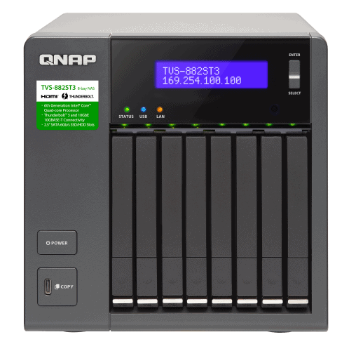 QNAP TVS-882ST3 NAS drive.