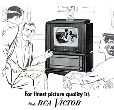 RCA Victor 16-inch TV.