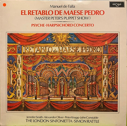 Manuel De Falla – El Retablo De Maese Pedro/Psyche/Harpsichord Concerto, album cover.