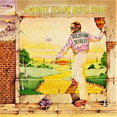 Elton John, Goodbye Yellow Brick Road album cover.