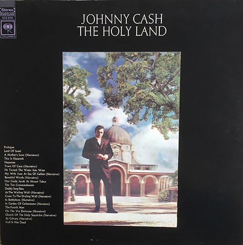 Johnny Cash, The Holy Land album cover.