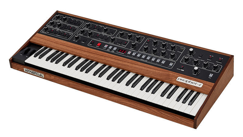 A reissue of the classic Sequential Circuits Prophet-5 synthesizer.