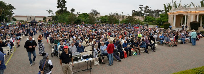 During popular events like rock concerts and silent movie nights, the Pavilion fills to overflowing capacity. 