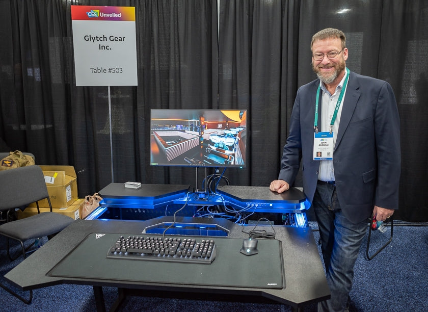 In case you desire more excitement than a high-end audio system can provide, John Goodale shows off a newly-announced Battle Station gaming console from Glytch Gear. It’s “designed to comply with professional eSports tournament specifications.”