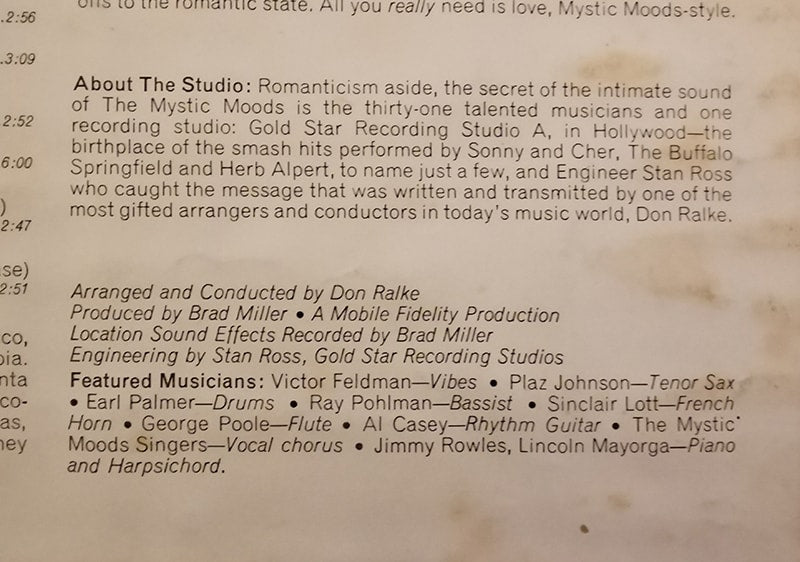 How are these for audiophile liner notes to salivate over?