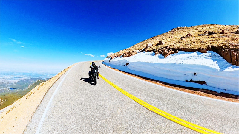 The road to Pikes Peak. From Ride to Food.com.