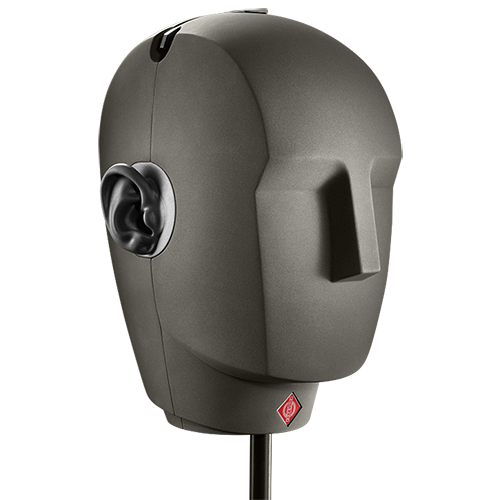 Neumann KU 100 microphone and dummy head system.