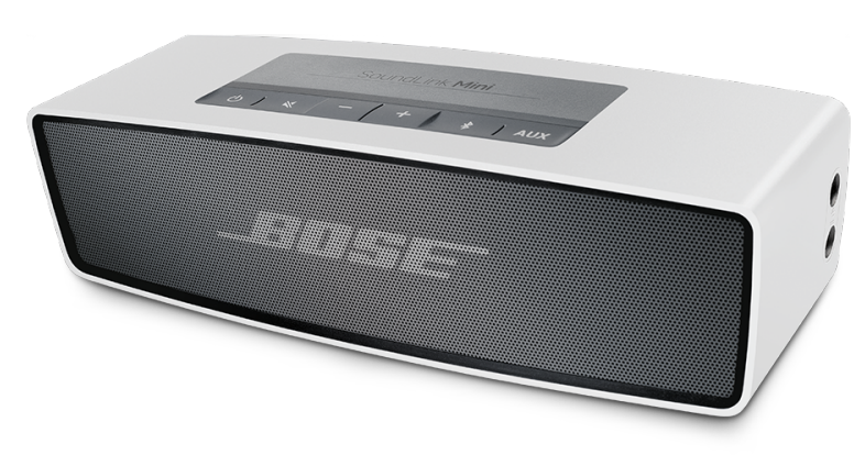 Bose SoundLink Mini portable Bluetooth speaker system.