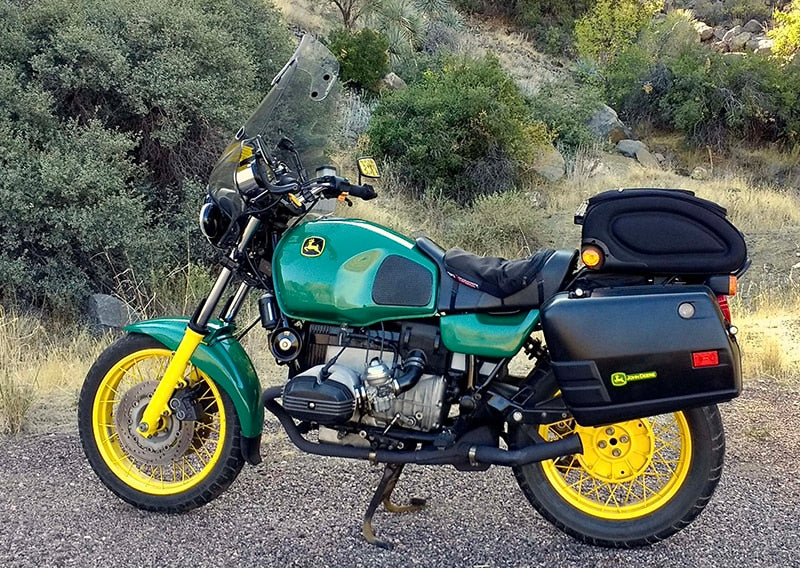 The author's "John Deere" motorcycle, as featured in Issue 154's Parting Shot.