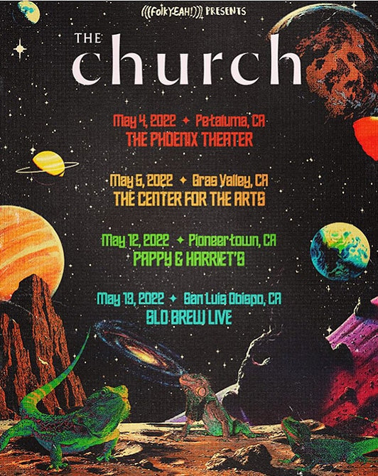 The Church, concert poster.