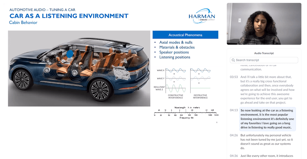 Acoustic challenges of car stereo design. Courtesy of AES.