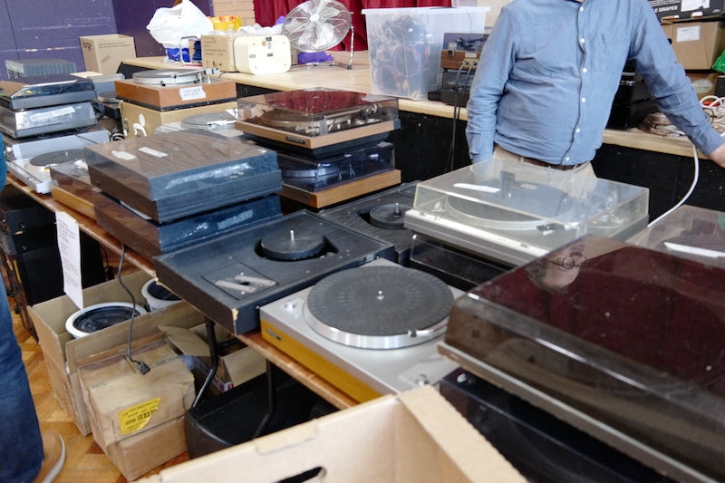 There were turntables of all kinds.