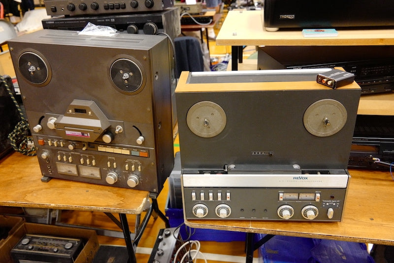 Needing work, but these TASCAM 32 and Revox A77 decks were ideal for a savvy enthusiast.