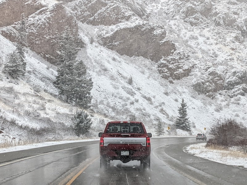 Driving through Colorado.
