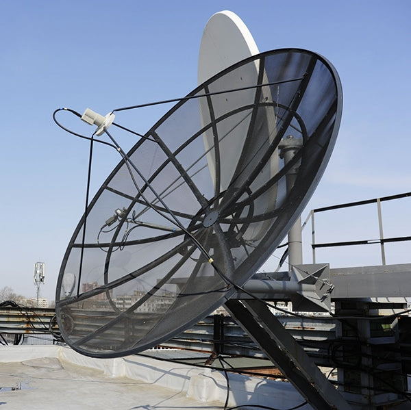 From the not-so-old days of broadcasting: a C-Band satellite dish. Courtesy of Wikimedia Commons/Vsatinet.