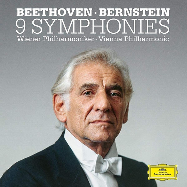 Beethoven, Nine Symphonies, Leonard Bernstein/Wiener Philharmoniker, album cover.
