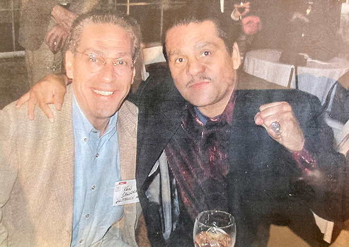 Ken with Roberto Duran.