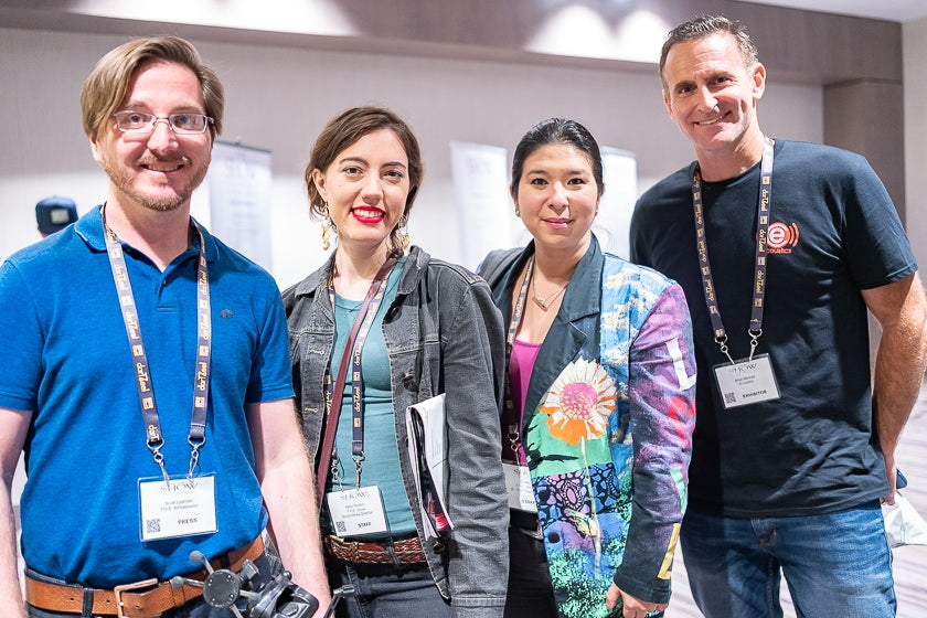 The folks who made the show happen: Scott Lylander, Abby Shelton (T.H.E. Show social media director), Emiko Carlin (T.H.E. Show senior vice president), and Brian Mitchell.