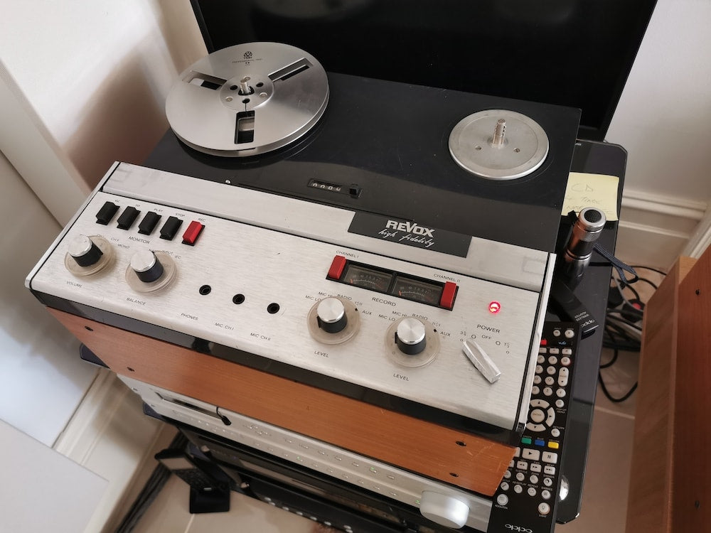 The Revox A77 tape deck.