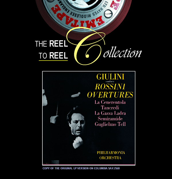 Rossini Overtures, Audiophile Sound reel-to-reel tape cover.