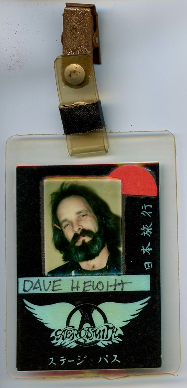 David W. Hewitt's Aerosmith backstage pass. Courtesy of David W. Hewitt.
