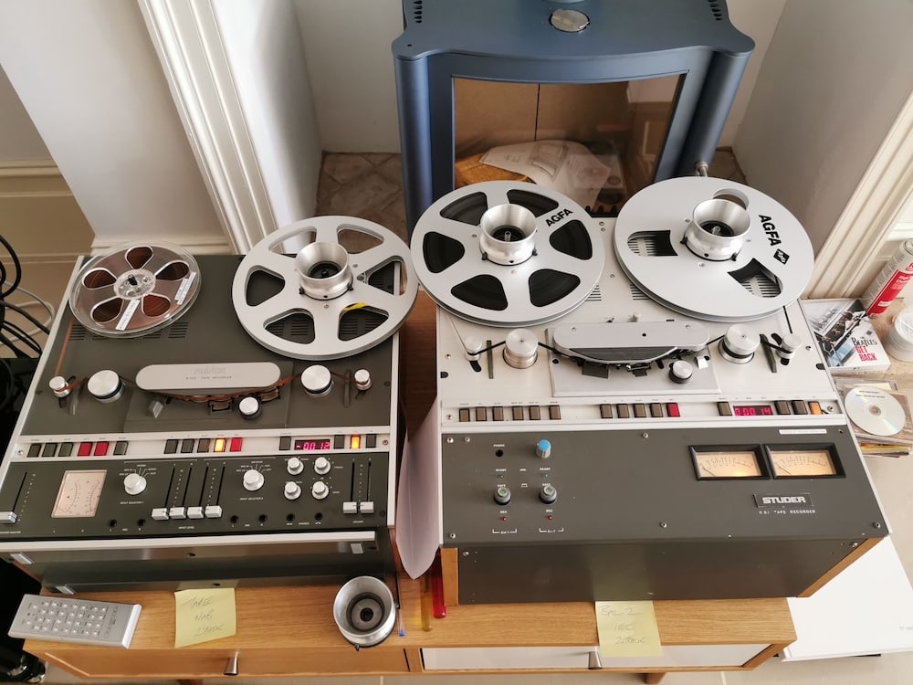 The Revox A700 and Studer B67 tape decks.