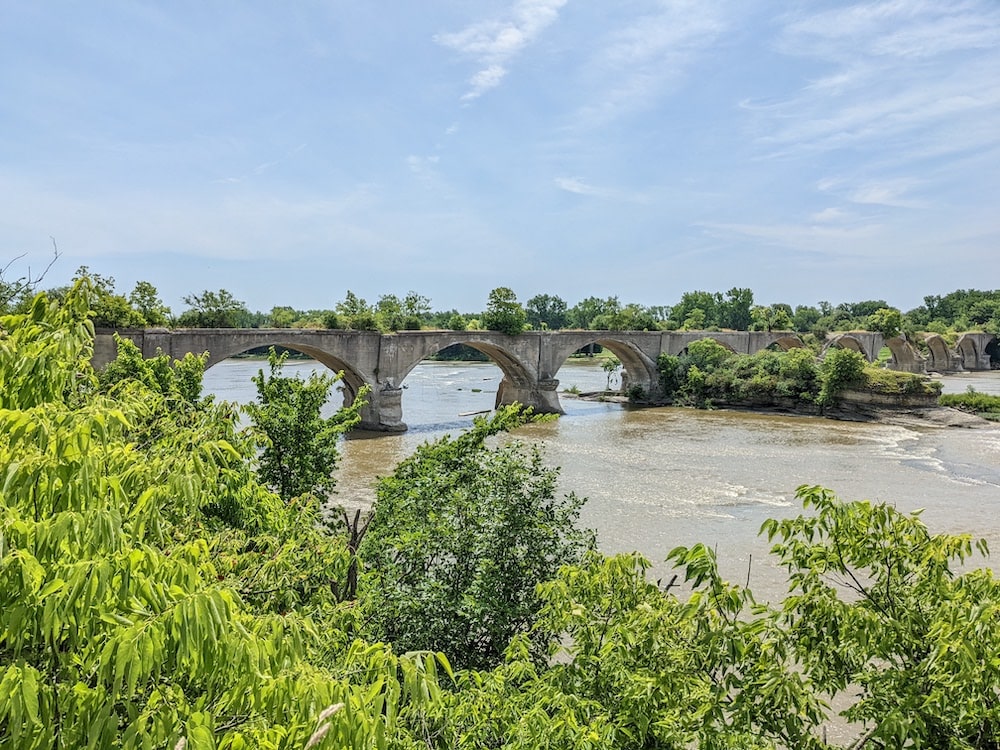 The Lima-Toledo Interurban Bridge.