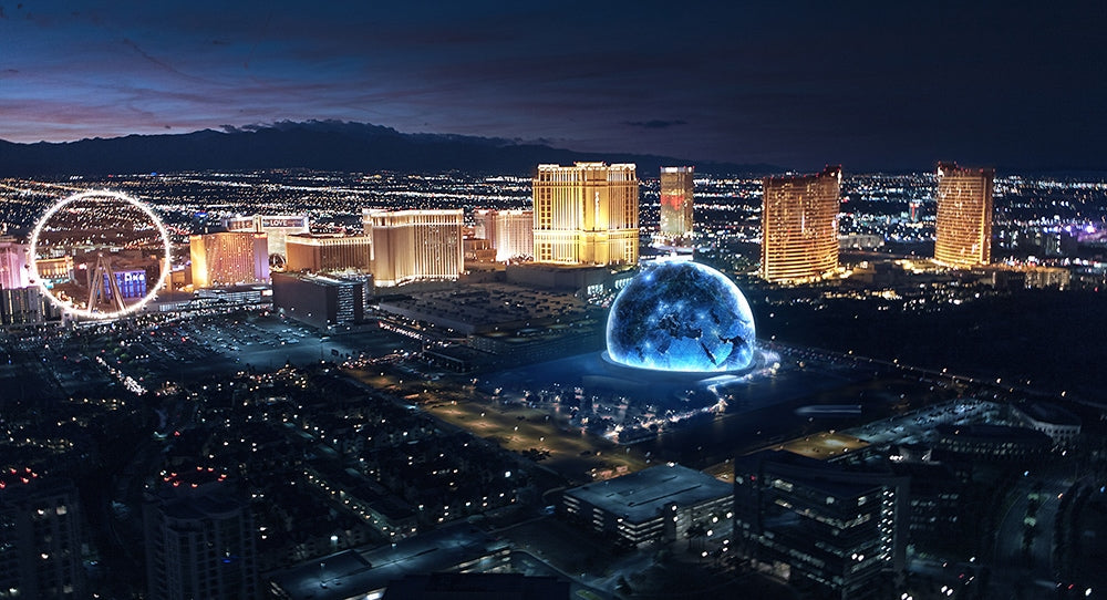 A rendering of the MSG Sphere in Las Vegas, to be completed in 2023.