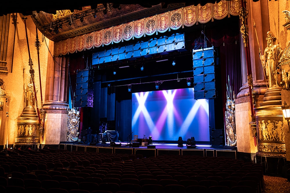 The Sphere Immersive Sound (SIS) system at the Beacon Theatre. Courtesy of MSG Entertainment.