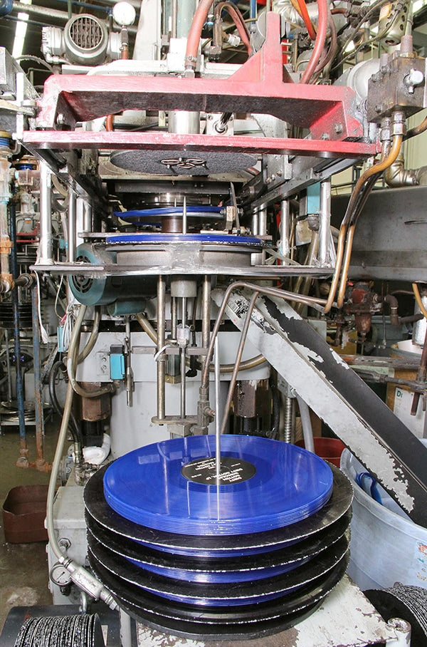 Another record pressing machine at United Record Pressing. Courtesy of Rainbo Records/Steve Sheldon.