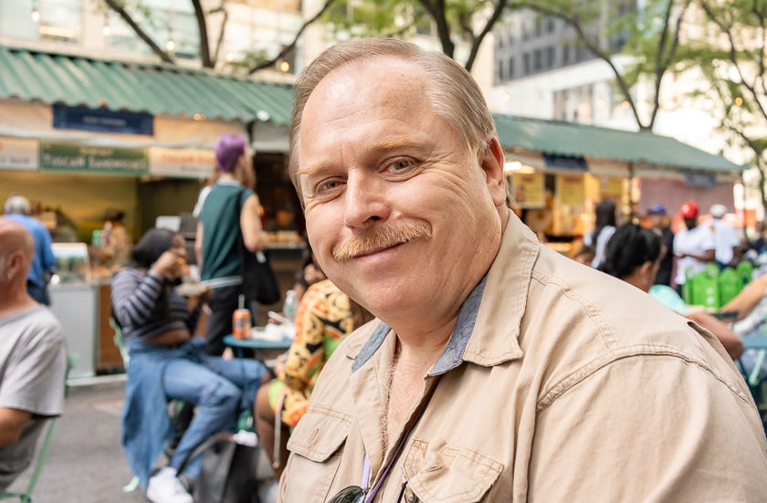 It was a sunny day with beautiful weather and the author was hungry, so Howard Takesh of GT Audio Works offered to buy me lunch at a food court near the venue. Want a good portrait made...that’s one way to do it!