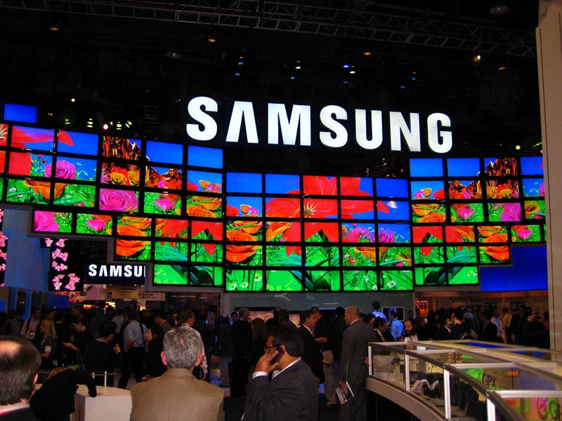 The Samsung booth at CES 2009. Courtesy fo Wikimedia Commons/Ziggymaster.